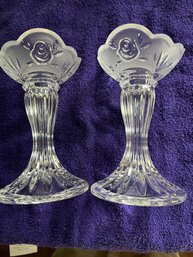 Lovely Vintage Lenox Crystal Candle Sticks