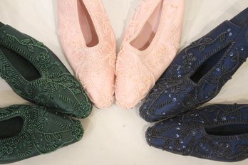 3 Ornately Beaded Amanda Heels