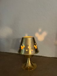 5 Inch Tall Vintage Brass Mickey Votive Candle Holder