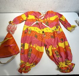 Vintage Kids Clown Costume