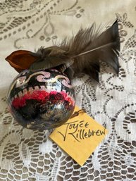 Interesting Arizona Decorated Coyote Gourd