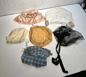 Lot Of 6 Antique Bonnets