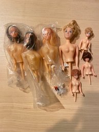 Vintage 70s Doll Head Pics For Baking Or Crafting