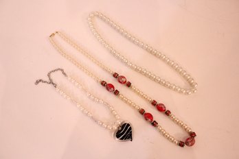 Fun Beaded Pearl Necklaces
