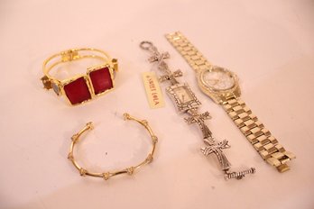 Stylish Bracelets, 2 Watches