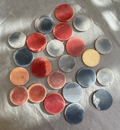 23 Vintage Ceramic Poker Chiis