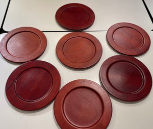 7 Furio Wood Chargers