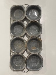 Vintage Egg Poacher, Enamel Coated