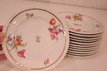 12 Vintage Franconia Small Bread Plates