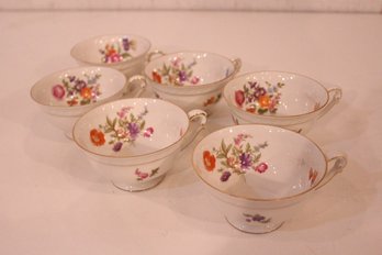 6 Vintage Franconia Tea Cups
