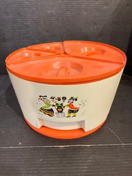 Vintage Sterilite Plastic Wedge Canister Set