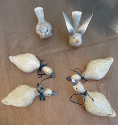 6 Ceramic Birds