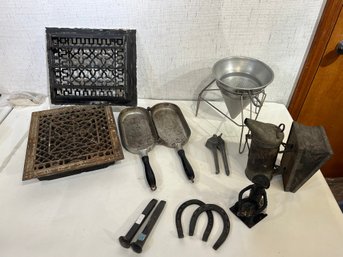 Metal Home Items, Vintage Iron Vents, Metal Art, Bee Smoker