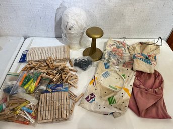 Clothes Pins, Bags, Hat Stands
