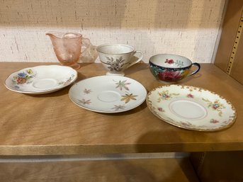 Vintage Tea Cups, Saucers