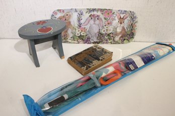 Kids Kite, Stole, Antique Boy Scout Book, Easter Tray