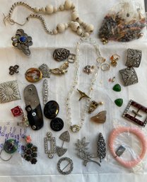 Lot Of Jewelry Pieces And Parts