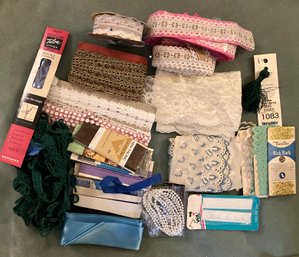 Sewing Notions - Bric Brac, Lace, Seam Binding  Lot