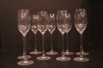 Set Of 9 Minimal Champaign Glasses