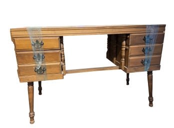 Vintage Wood Writing Desk
