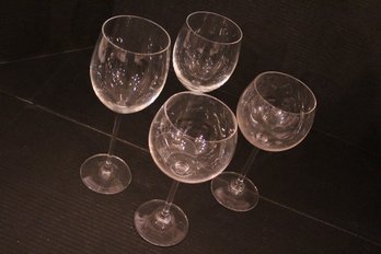 Set Of 4 Variety Of Minimal Wine Glasses