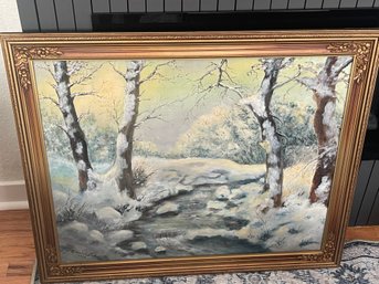 Gorgeous Oil On Canvas Landscape