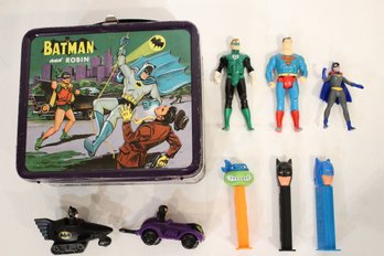 RARE Vintage 1966 Alladin Batman And Robin Metal Lunch Box, Super Hero Memorabilia