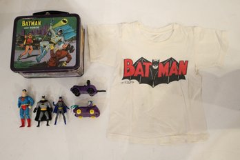 RARE Vintage 1966 Alladin Batman And Robin Metal Lunch Box, Superhero Memorabilia