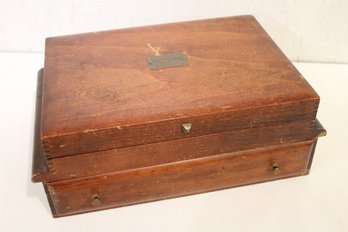 Vintage Wooden Cutlery Canteen