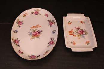 2 Vintage Franconia Serving Trays