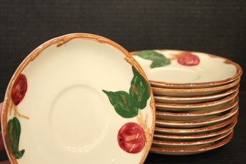 11 Vintage Franciscan Apple Saucers