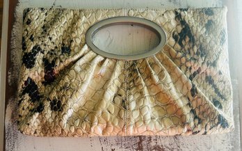 Vintage Snake Skin Clutch