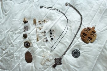 Religious Jewelry, Mother Of Pearl Cross