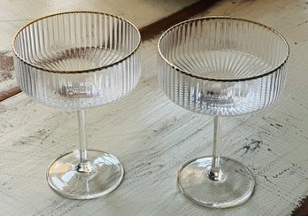 Set Of 2 Viski Meridian Coupe Glasses