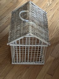 Vintage Cane Birdhouse