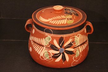 Vintage Redware Southwest Bean Pot