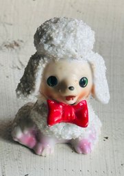 Vintage 1950s Porcelain Spaghetti Noodle Dog Figurine