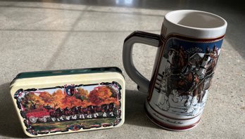 Anheuser Busch Collectible Stein And Cards