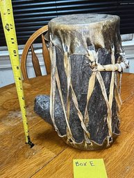 Native American Drum, 12 Inches Tall
