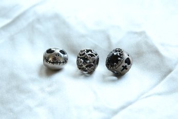 3 Disney Themed Pandora Charms, Jack Skellington, Minnie & Mickey Park Exclusive, Evil Queen Black Magic, 925