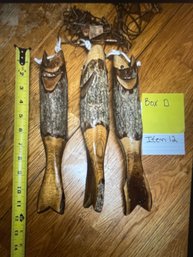 Stringer Of 3 Wooden Fish