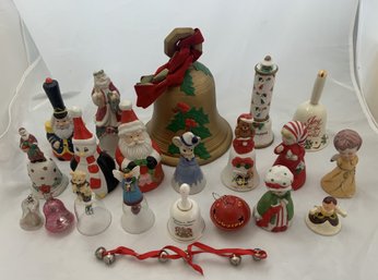 A Christmas Bell Assortment Of 20 Different Bells.