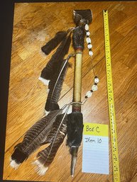 Native American Hammer #2,  Feathered