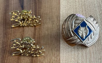 BSA Neckerchief Slide & 2 Break The Silence Pins