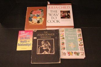 Gorgeous Vintage Cooking, Gardening, John Denver Song Books