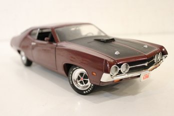 Die-cast Model Of A 1971 Ford Torino Cobra 1:18 Scale