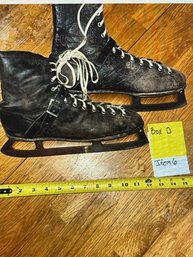 Vintage Leather Ice Skates