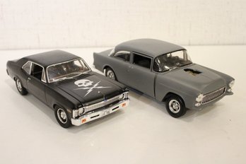 2 Die-cast  Models Of A 1971 Chevy Nova And A