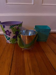 Decorative Pails With Handles