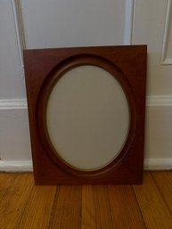 Wooden  Frame With Oval Opening